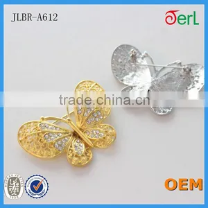 Women's Gender and Alloy Jewelry Main Material Wholesale Butterfly Rhinestone Brooch thumbnail-4
