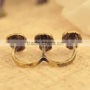 Fashion Jewelry Dual Ring Human Skeleton Wedding Rings thumbnail-4