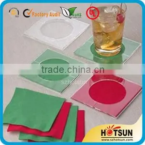Elegant Acrylic Napkin Coaster,Acrylic Pad thumbnail-1