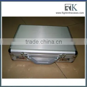Silver Custom Aluminum Laptop Carrying Case For Women With Metal Lock thumbnail-1