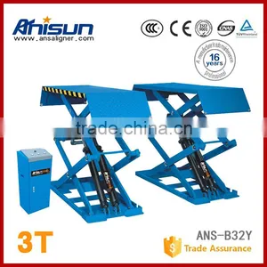 Electric Car Lift , Extended Scissor Car Lift Platform ,3T,lifting Platform,Double Hydraulic Cylinder Lift With CE Approved thumbnail-1