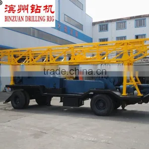 Trailer Mounted Rotary Table Water Well Drilling Rig BZT-300(300m) thumbnail-1