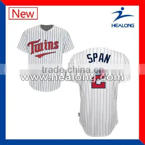 New Designer Fashion Grey White Striped Baseball Jersey thumbnail-1