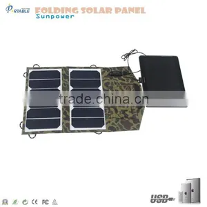 Hot Selling Folding 13W Sunpower Solar Panel Solar Mobile Charger thumbnail-3
