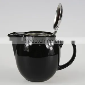 Ceramic Coffee And Tea Pots With Logo Decal Artwork Design Customized thumbnail-4