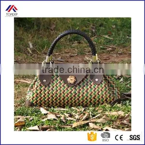 2016 Newest Women's Straw Bags!High-quality Man-made Ladies Travel Beach Handbags Hot Nice Shopping Woven Straw Carry Bags thumbnail-1