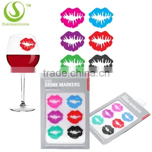 2016 Fabrications Silicone Beer Bottle Wine Glass Charms /Colorful Glass Drink Markers thumbnail-1