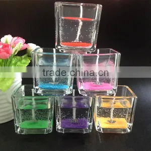 Jelly Candle,arts Wax,fresh and Romantic Glass Candle Cup.Colorful Candle thumbnail-2