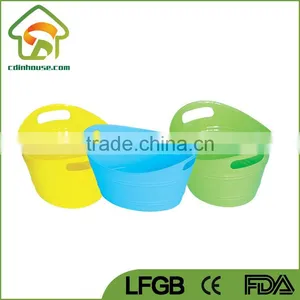 Plastic Toy Storage Bin With Handle thumbnail-1