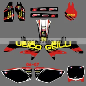 Mini Bike Stickers/Dirt Bike Stickers/Motorbike/motocross Stickers for Honda Motorcycle 2006-2007 CRF250R CRF250 (DST0157) thumbnail-1