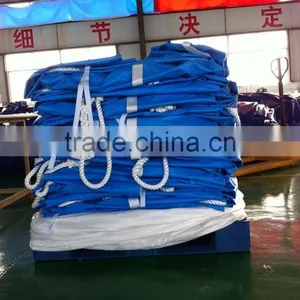 Spout Top Flat Bottom Polypropylene 1.5 Ton Bulk Bag PET Bag For PVC Material Storage With UV Resistant thumbnail-4