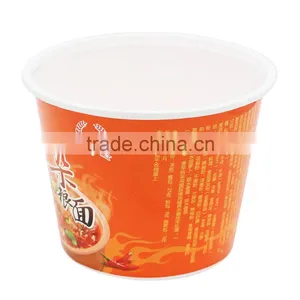 Plastic Noodle Bowl With IML Printing,Round Shape Disposable Noodle Containers With Lids thumbnail-4