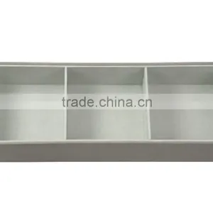 3 PU Compartment Drawer Box for Desk Organizer With Flocking Inside thumbnail-2