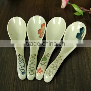 SP-1545 Haonai High Quality Ceramic Spoon, Ceramic Soup Spoon thumbnail-2