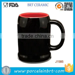 German Black Color Big Ceramic Beer Mug thumbnail-1