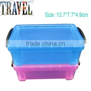 Custom Logo Promotional Plastic Storage Box With Interlock Lid thumbnail-2