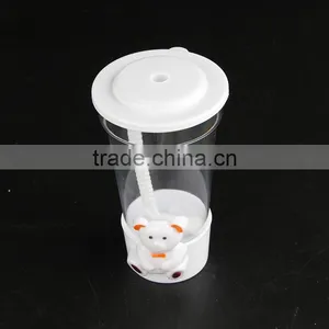 450ml Novelty Cartoon Toys Decorative Plastic Straw Cups for Kids thumbnail-3