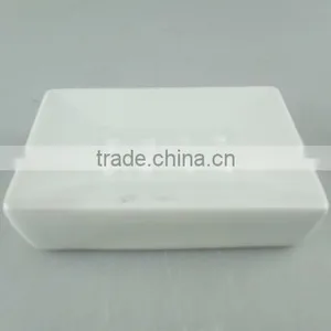 White Ceramic Toilet Soap Holder in Stock thumbnail-1
