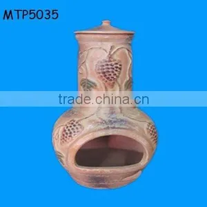 Clay Chiminea Rain Lid thumbnail-1