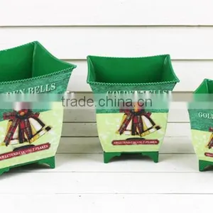 2014 S/3 Metal Golden Bell Flower Pot,oriental Flower Pots thumbnail-1