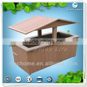 WPC Dustbin/ Gardening Dustbin/wood Plastic Composite Dustbin thumbnail-1