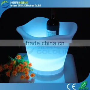Computer Control Plastic Battery Rechargeable Ice Bucket Illuminated LED Beer Cooler thumbnail-4