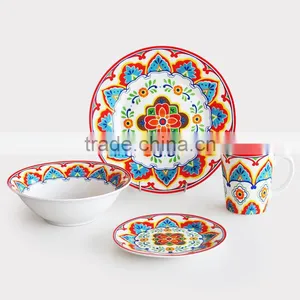 Set of 16pcs&20pcs Porcelain Dinnerware With Christmas Printing Christmas Printing Dinnerware Set Porcelain Dinner Set thumbnail-1