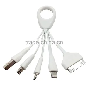 4-in-1 Multi USB Adapter Charging Cable Connector for Iphone 6, 6 Plus, 5 / 5s / 5c, Ipad,Smartphones thumbnail-3