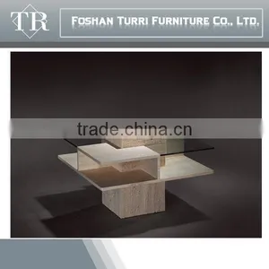 Iran Natural Travertine Base Round Glass Side Table thumbnail-4