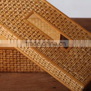 Wicker Bamboo Tissue Box / Best Selling Table Decorartion thumbnail-1