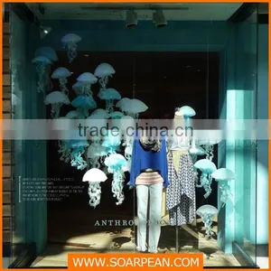 Customized PVC Decoration Jelly Fish Window Display Props thumbnail-2