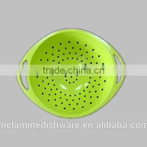 Round Green Melamine Basket thumbnail-1
