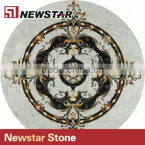 Marble Circle Waterjet Medallion thumbnail-1