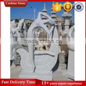 Famous Modern Art Sculpture, Abstract Granite Human Sculpture thumbnail-1