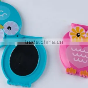 Plastic Animal Shaped Panda Owl-shaped Folding Sided Mirror Pocket Mirror thumbnail-1