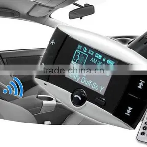 Bluetooth Car Kit FM Transmitter HandsFree Phone MP3 Player SD/MMC/USB + Remote Kit Car thumbnail-1