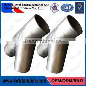 Industrial Safety 45 Degree Titanium Pipe Fitting Tees thumbnail-1