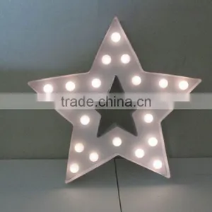 White Letter Marquee Star Sky Led Lights thumbnail-1