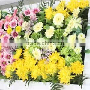 Popular Personized Size Fashion Rose Artificial Flower Wall for Indoor Decoration thumbnail-3