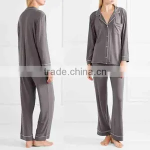 Dubai Women Sleepwear Jersey Pajama Set Women Silk Nighty Sleepwear Nightgown Women Sleepwear thumbnail-1