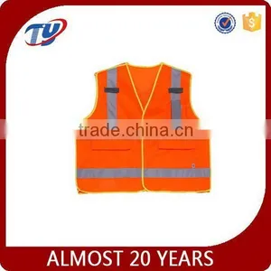 Orange Red Reflective Vest thumbnail-1
