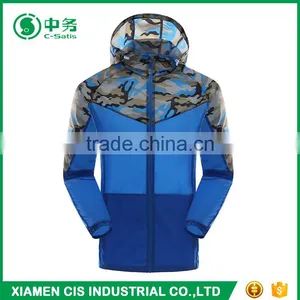 Factory Direct Lightweight Unisex Camo Printed Skin Windbreaker Jacket thumbnail-6