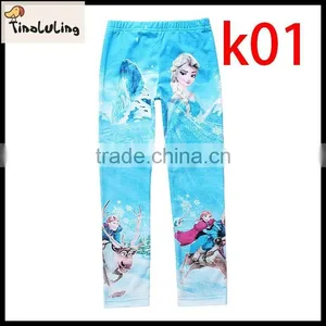 2015 Baby Legging Kids Clothing Wholesale Blue Cartoon Dress Pants Kids Leggings thumbnail-2
