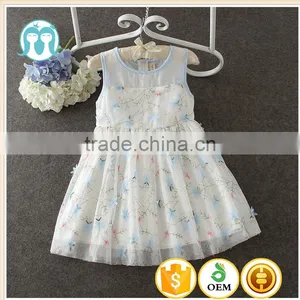 2017 Summer Baby Cotton Frocks Designs Baby Casual Clothes Cheap Vietnam Girls Party Dresses Turkey Childrens Boutique Clothing thumbnail-1