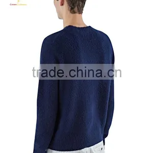 Woven Men Cotton Pure Cashmere Sweater for Man thumbnail-3