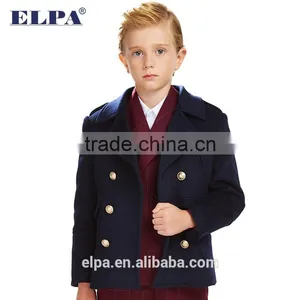 ELPA Fashion Tan Kid's Coats Warm Winter Wool Overcoat thumbnail-4