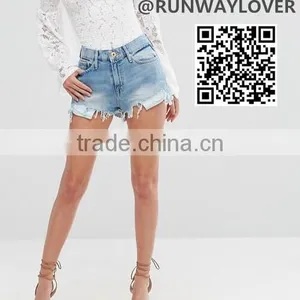 Runwaylover High Waist Sexy Ladies Denim Shorts thumbnail-1