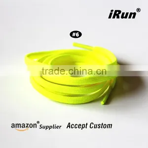 Tubing Runner Trainers Gray Shoelaces With Plastic/Metal Tips - Grey Flat Plain Hollow Shoelaces - Amazon Supplier thumbnail-2