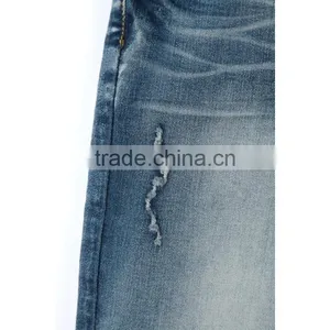 Top Quality Embroidery Patch Pocket Boys Ripped Jeans Regular Fit Kids Jeans for Autumn thumbnail-6