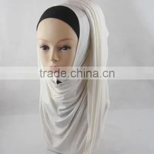 Muslim Lengthened Curling Scarf Korea Sweater Scarf Arabic Pure Color Scarf thumbnail-5